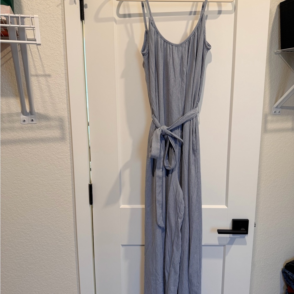 H&M Light Blue Wide Leg Jumpsuit